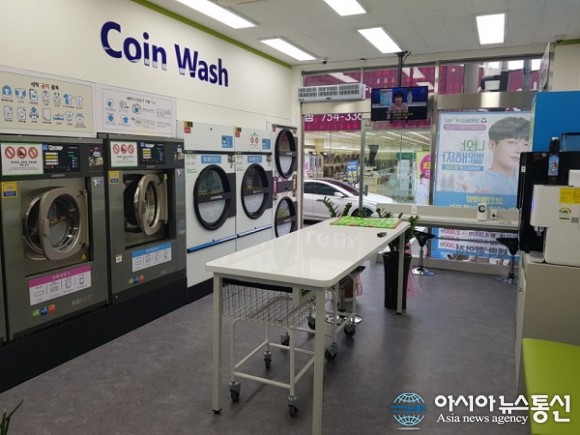 진주 코인빨래방 크린토피아 코인워시 주약초교점 세탁대행 서비스 가능해