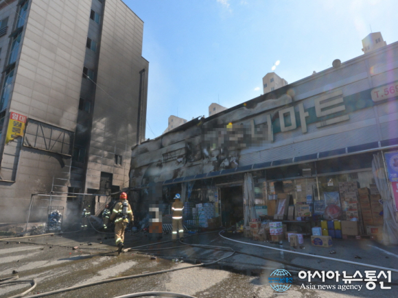 천안 안서동 마트서 불...9600만원 피해