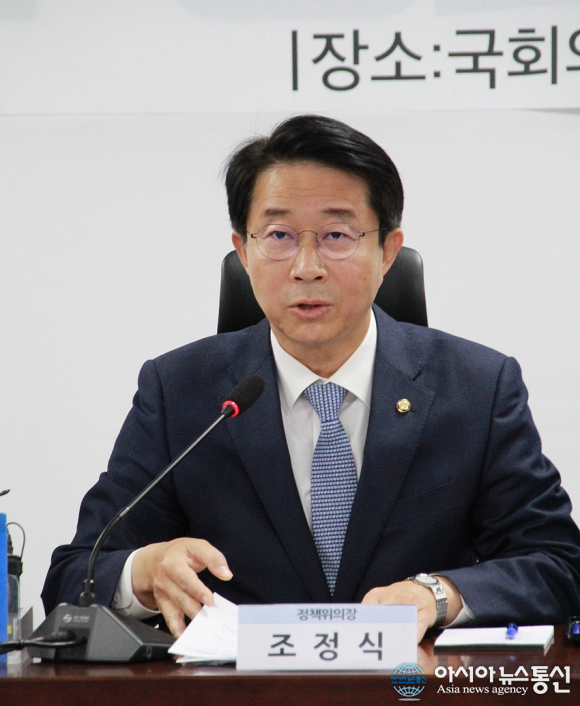 당·정·청 협의,발언하는 조정식 정책위의장