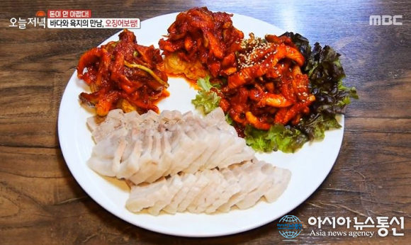 생방송 오늘저녁 등장한 ‘오징어 보쌈’ 화제! 매콤한 오징어+보쌈 조합 ‘눈길’ 위치 가격은?