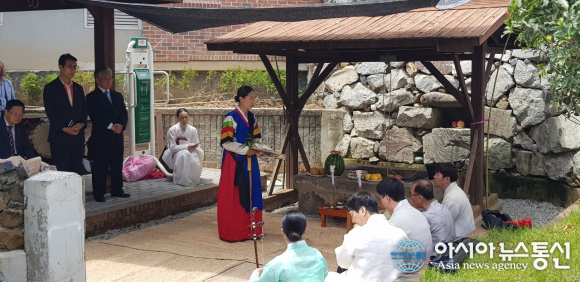 통영 간창골 새미 용왕제와 벅수제 재현 행사