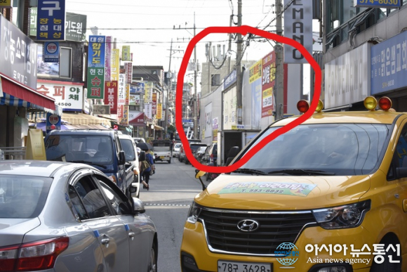 구리시, 트윈팰리스 신축 현장..대형트럭 때문에 못 살겠다
