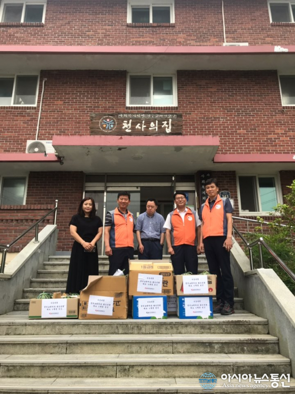 한전 경남 고성지사, 무농약 야채 관내 복지시설 기부