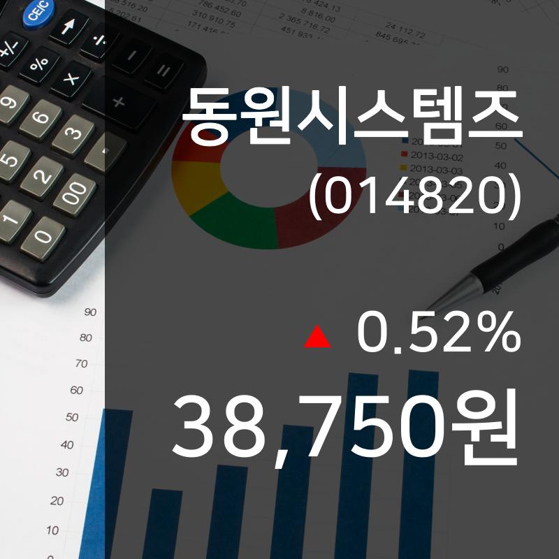 (국내주식시장주가) 2일 동원시스템즈 증시현황 38,750원