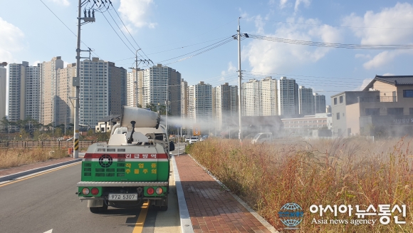 김해시, 화상벌레 출몰지 집중 방역