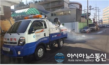 인천시 농산물도매시장도축장 등 농축산분야 집중 소독