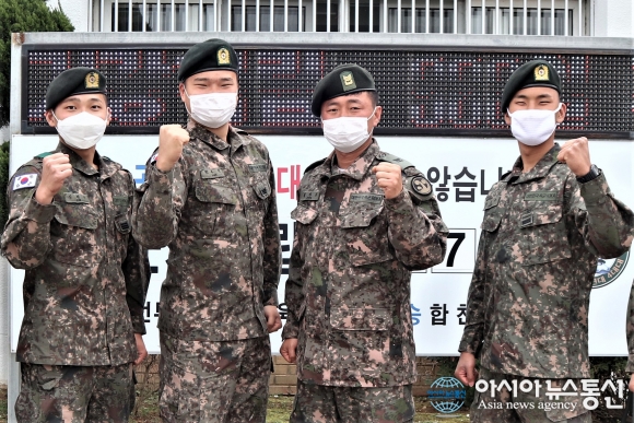 육군 39사단 정자용 상사, 합천소방서에서 하트세이버 뱃지와 표창 수여