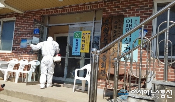 충남 천안동남소방서 목천읍 의용소방대, 코로나19 방역 봉사 구슬땀