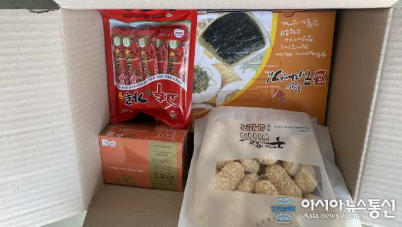 충남 청양군, 자매도시에 건강보조식품마스크 전달