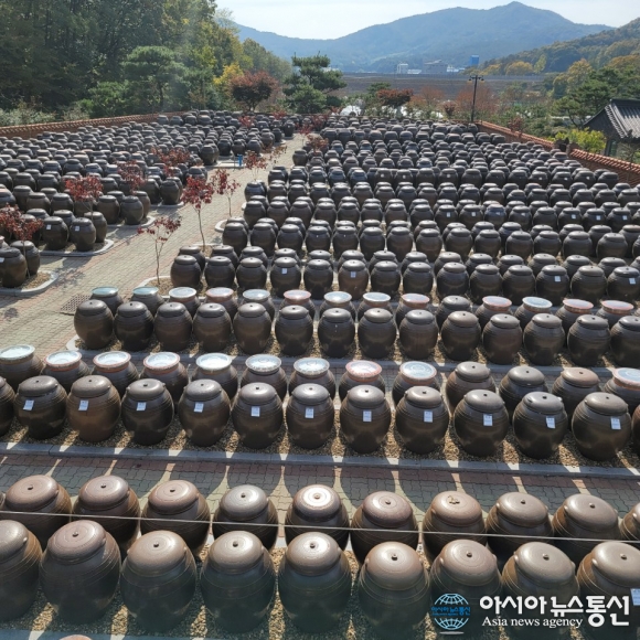 세종시 뒤웅박고을, 공원 가득찬 장독대