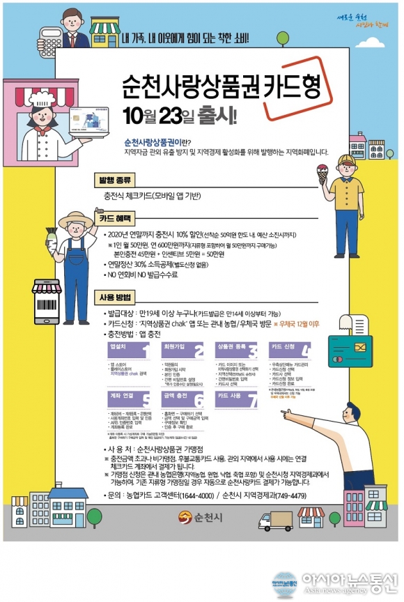 카드형 순천사랑상품권, 2020년 마지막 10% 특별할인