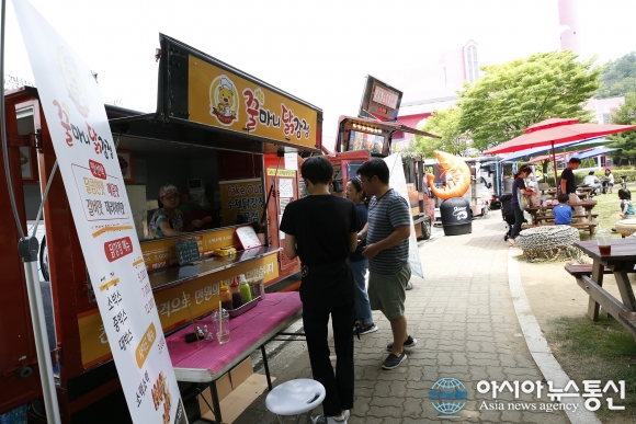 광명시, 4월부터 안양천 햇무리광장 푸드트럭 3대 운영 …운영자 모집
