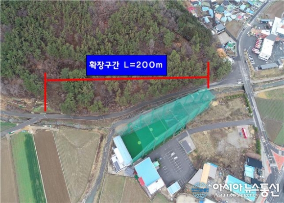 남해군, 마산마을~신촌 간 연결도로 개선박차