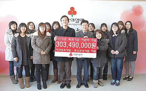 공동모금회, 2013년 복권기금 사업비 지원