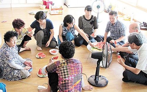 두왕경로당 냉방기 점검·봉사활동