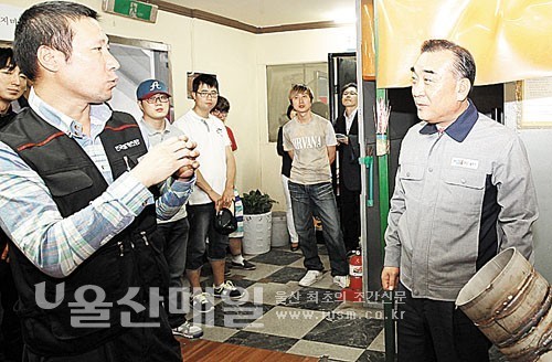 김두겸 남구청장, 건설용접 인력 양성과정 개강식 참석