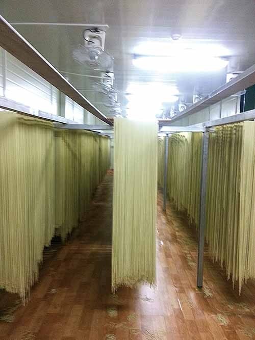 채소서 추출 엽록소 첨가…맛·영양 만점 울산 최초 국수 공장…㈜상우식품 굳수