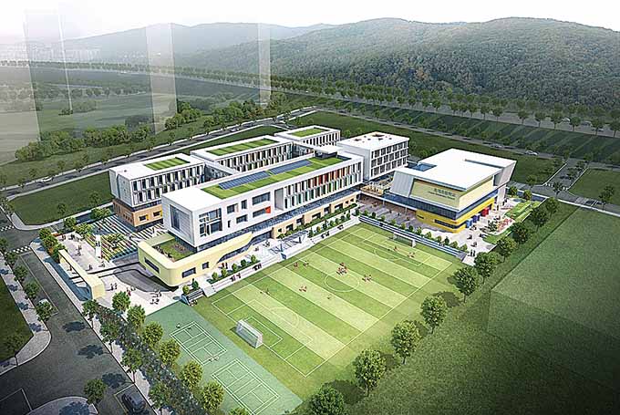 제2호계초등학교 신축 설계공모  엠피티엔지니어링-아이앤지그룹 공동도급안 선정