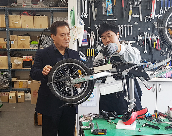 접이식 전기자전거 개발한 (주)티앤에스모터스 연구소, 기업부설연구소로 승격