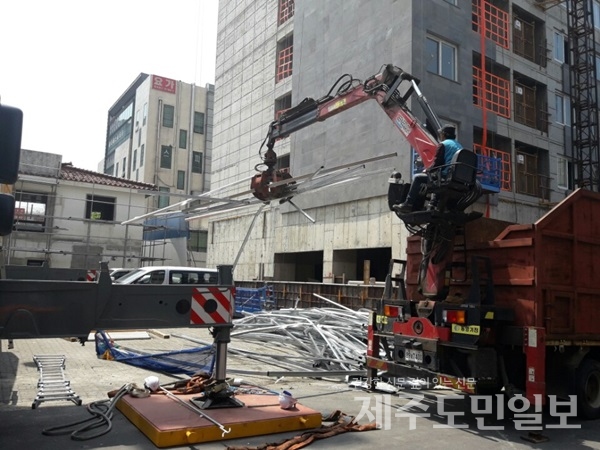제주 건설 현장  안전불감증 여전…적발 수두룩
