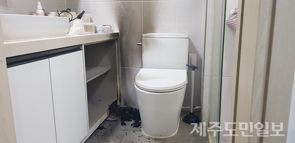 제주 연동 숙박시설서 담배꽁초 원인 화재 발생