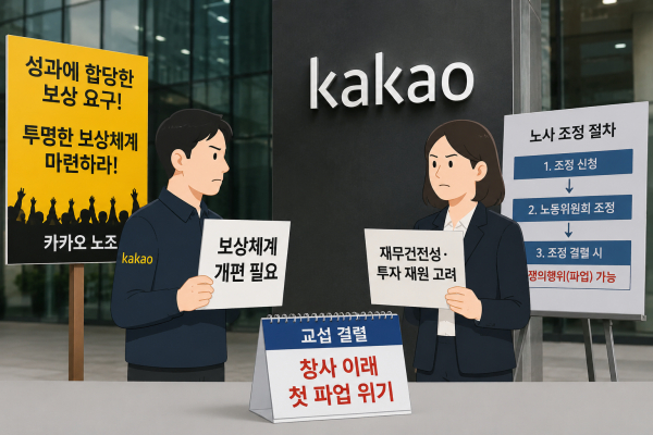 카카오 노사, 성과급 갈등 끝내 조정 국면… 창사 첫 파업 현실화하나