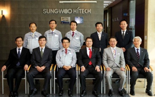 권오창 동아대 총장, 성우하이텍 공장 방문