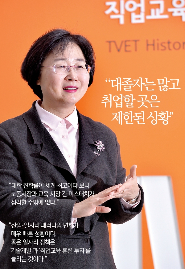 [파워인터뷰 카드뉴스] 나영선 한국직업능력개발원 원장 평생직업교육훈련 활성화에 중점
