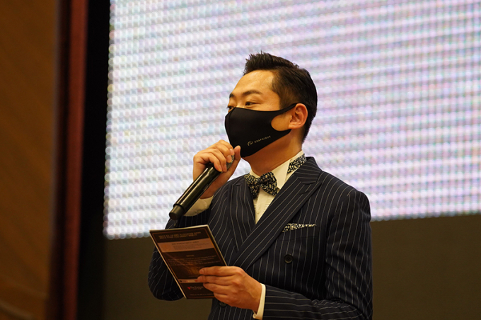 [포토] 인사말하는 나레스트엔터 박서준 대표(미스인터콘티넨탈 수도권대회)