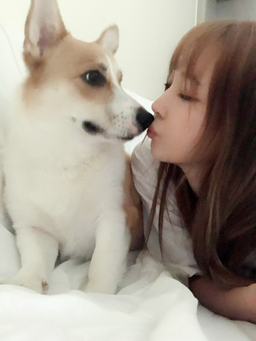 [스타 일상] 걸그룹 리브하이 신아, 달달한 애견 아누와의 일상 TV 동물농장 영상인줄~