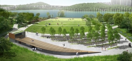 동탄2신도시 워터프론트 조경 공사