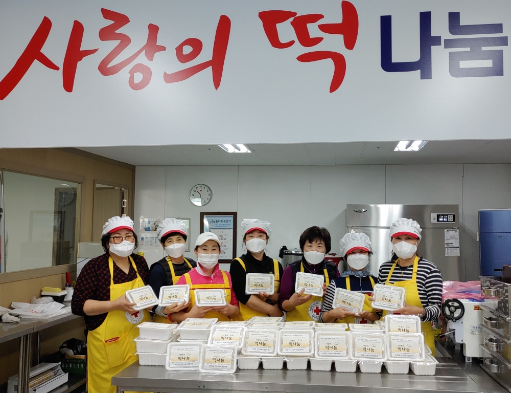 주안5동 사회보장협의체 떡 기부