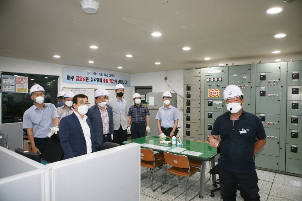 인천환경공단, 찾아가는 현장 이사회 개최...청라사업소 찾아 생활·음식물폐기물류 현장 점검