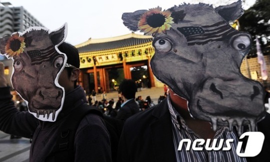 &apos;美 쇠고기 수입 당장 중단!&apos;