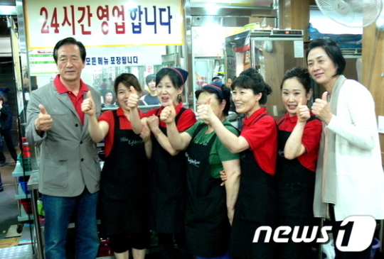 [사진]순대국밥 화이팅, 정몽준도 화이팅