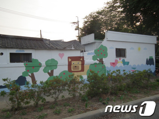 세종 청소년, 벽화그리기 자원봉사