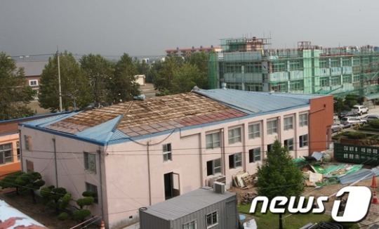 충남교육청, 태풍 피해 입은 교육시설 복구에 만전