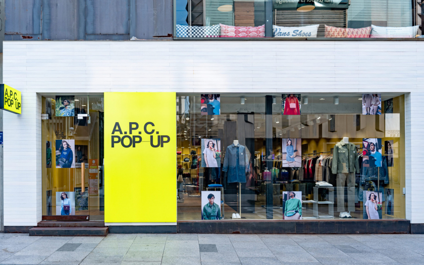 A.P.C.(아페쎄), 압구정 로데오 팝업스토어 오픈
