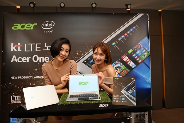 에이서-KT, LTE 노트북 에이서 원 13 출시