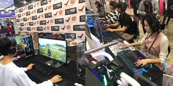 커스텀 PC 업체 영재컴퓨터, 써멀테이크 기반 커스텀 수냉 PC 2018 플레이엑스포에 전시