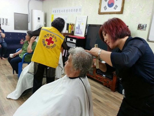 양평군 양서 대한적십자 봉사회, 이·미용 봉사