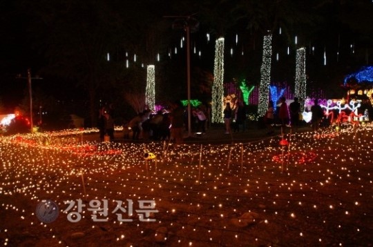춘천MBC, M-PARK 일대 화려한 조명쇼 연출