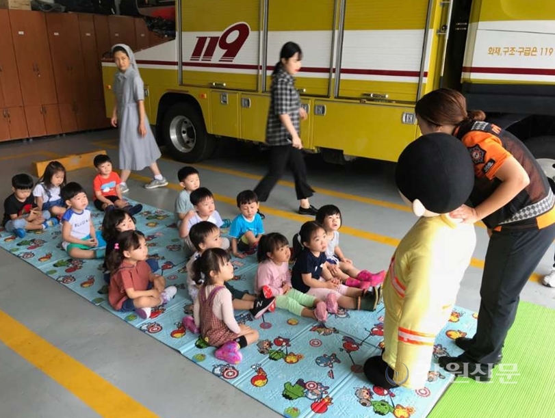 원주소방, 엔젤 어린이집 소방안전교육