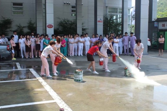 마산소방서, 정다운요양병원서 소방훈련