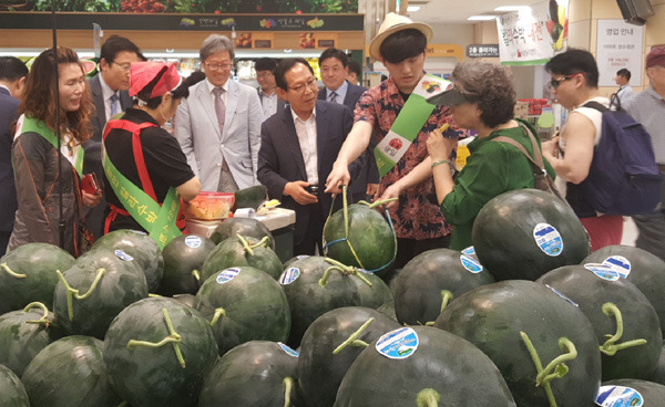 함안 컬러수박, 서울서도 인기 만점