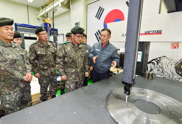 문병호 육군 39사단장, 창원산단 (주)부경 방문