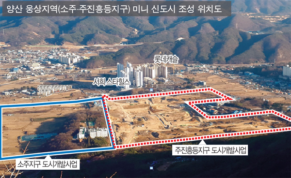 양산시 웅상에 인구 1만명 미니신도시 만든다