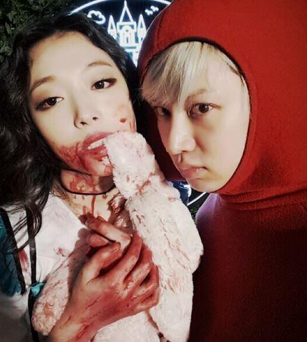 오늘은 할로윈데이, 걸그룹 에프엑스 전 멤버 설리 앨리스 코스프레 화제