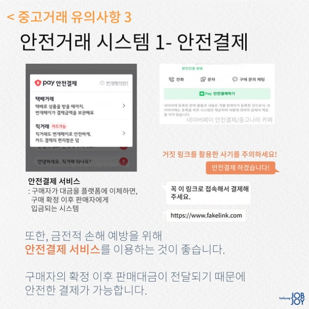 슬기로운 중고거래를 위한 3가지 방법