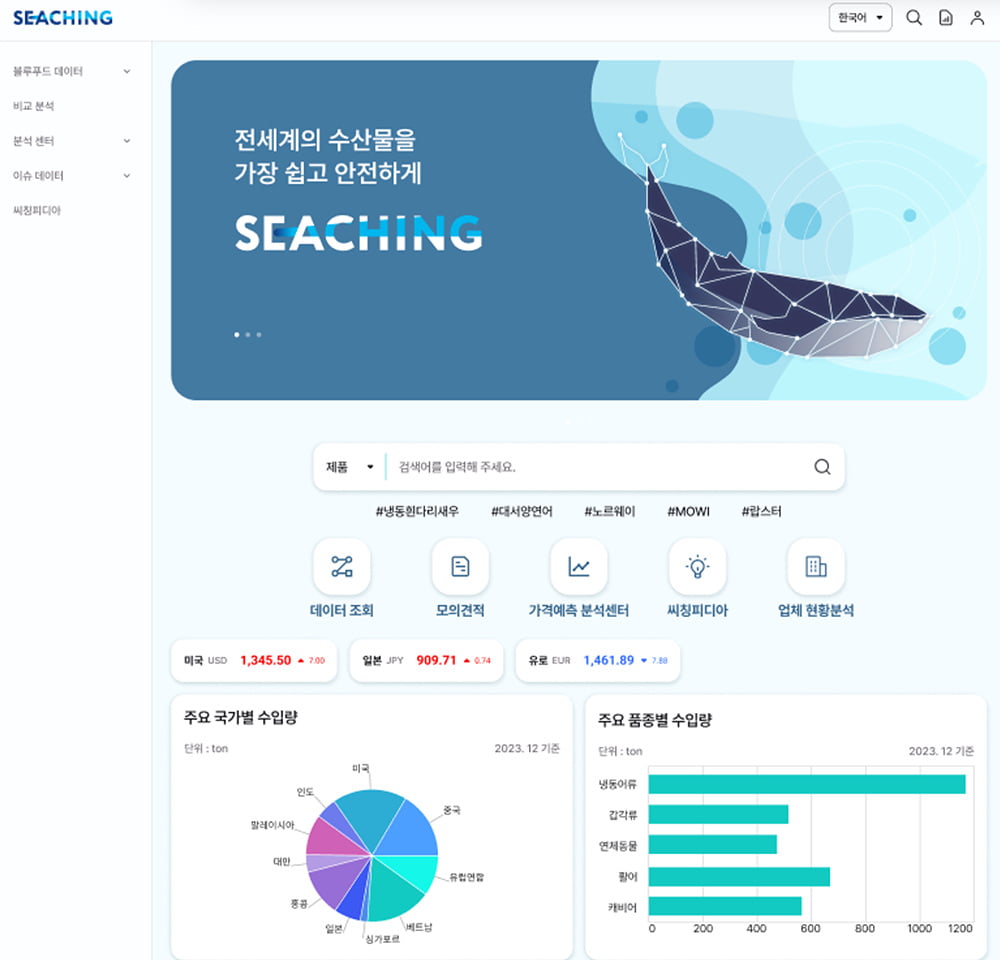 [부산창조경제혁신센터 부산경제활성화지원기금 중소기업 CEO] 수산 유통 데이터 플랫폼 ‘바다 써칭하기, 씨칭’을 제공하는 ‘링스업’